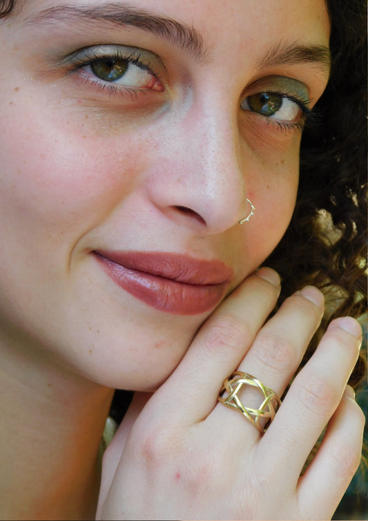 טבעת זהב 14 קראט אינפיניטי