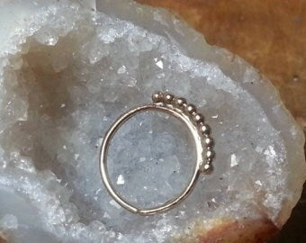 טבעת באף מזהב אדום