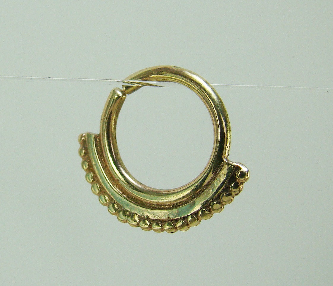 Gold septum ring