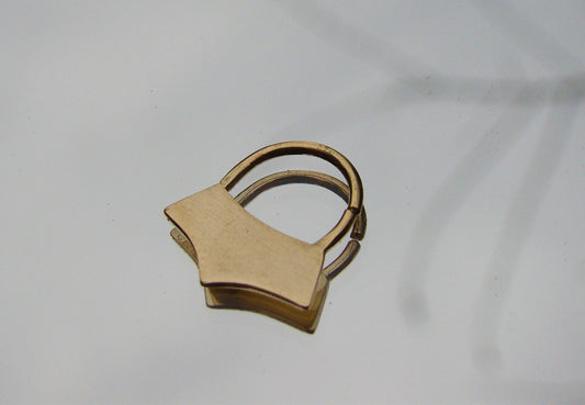 Crown gold septum ring