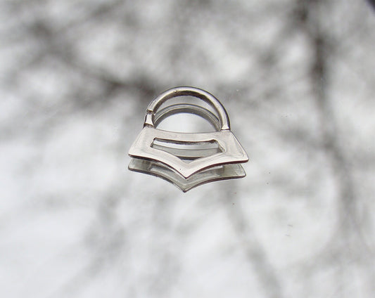 Geometric Silver septum