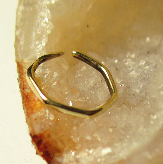 Gold filled nose piercing