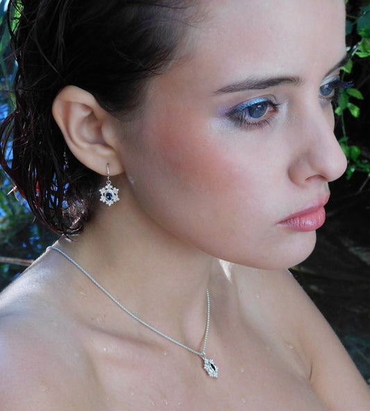 עגילי כסף מעודנים קלאסיים