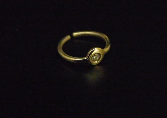 טבעת אף מזהב עם יהלום