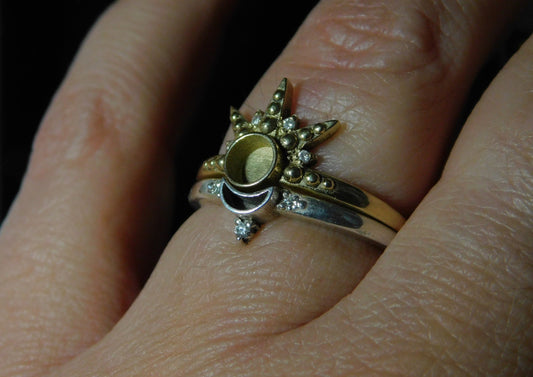 טבעת סאן מוזהבת