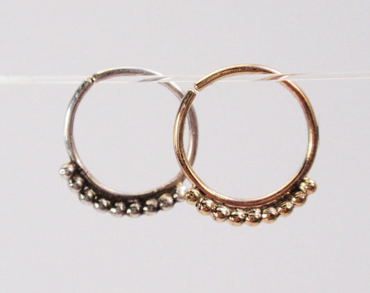 Gold tragus hoop