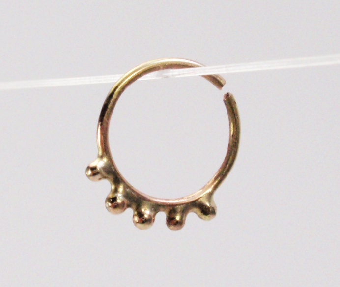 Gold septum ring
