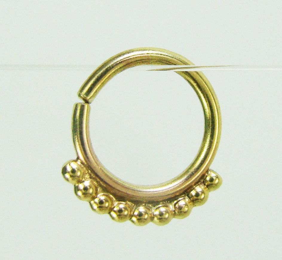 Gold tragus hoop