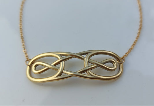 צמיד זהב 14 קראט עם סמל אינסוף אוניברסלי