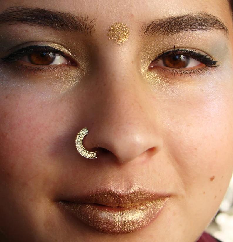 Gold nose rings