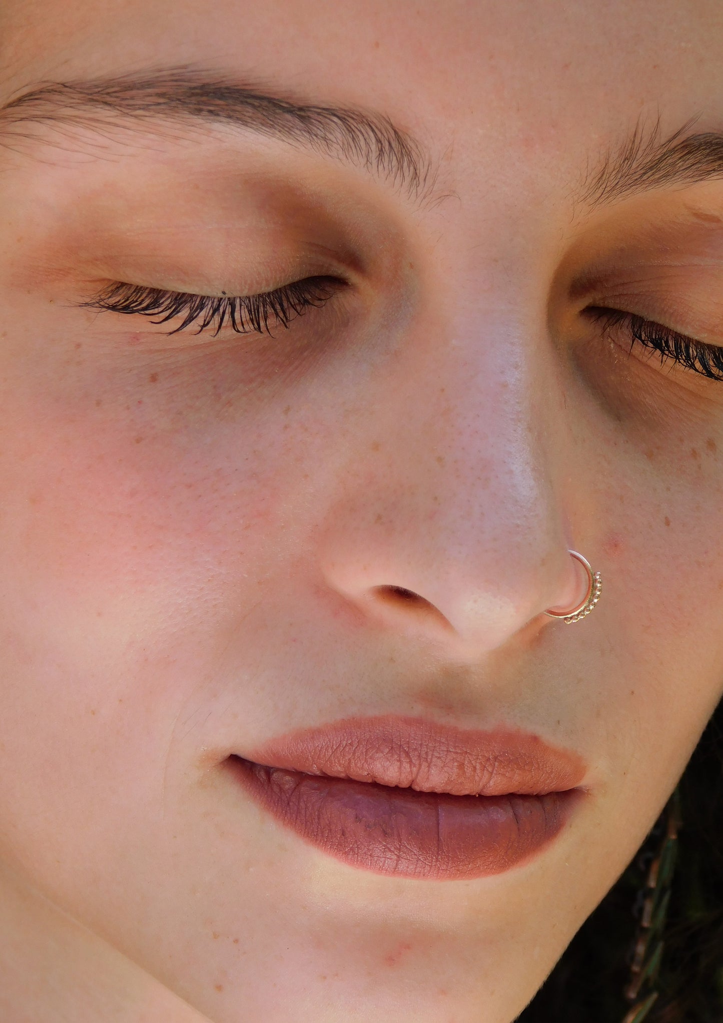 טבעת באף מזהב אדום