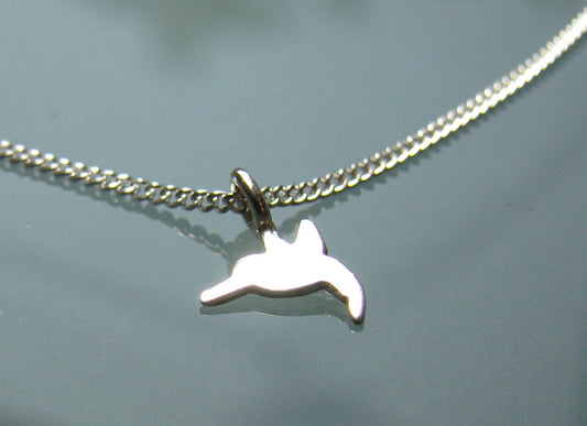 Hummingbird silver necklace