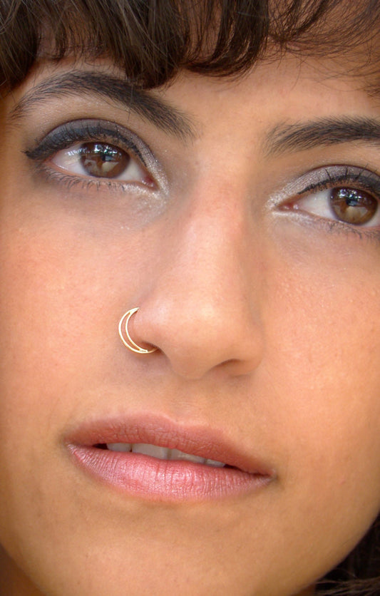 Half moon nose ring