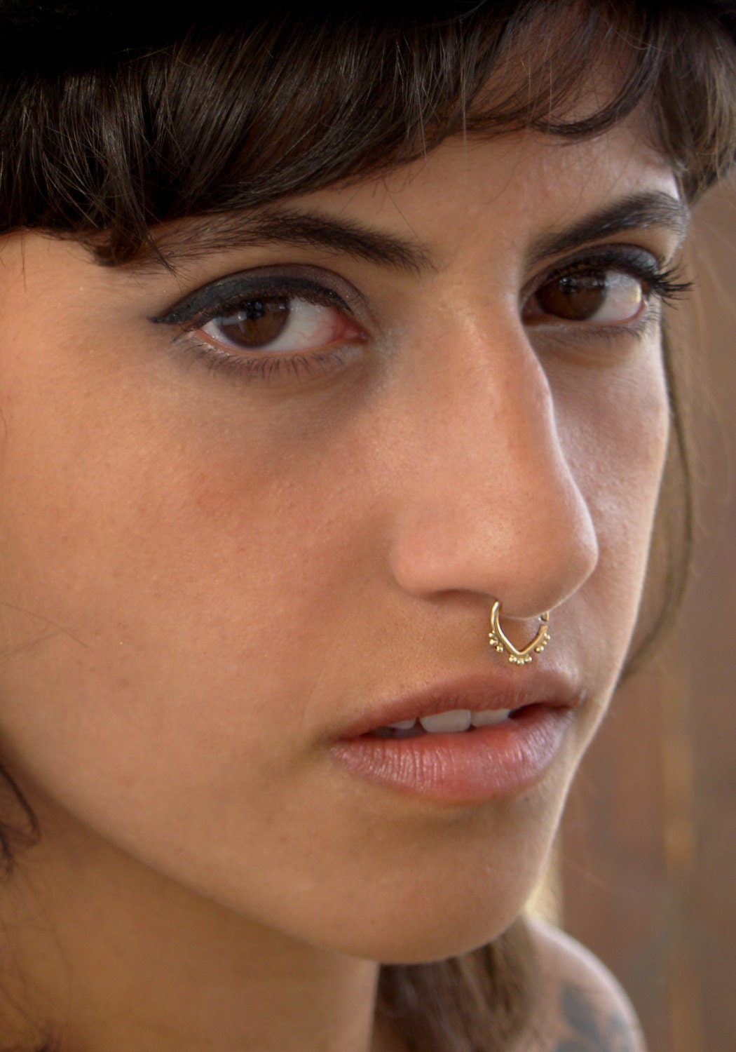 Gold septum ring