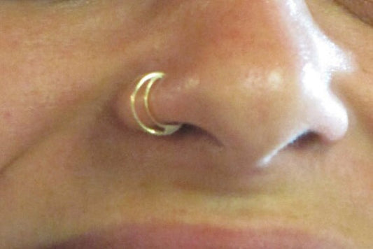 Gold nose ring