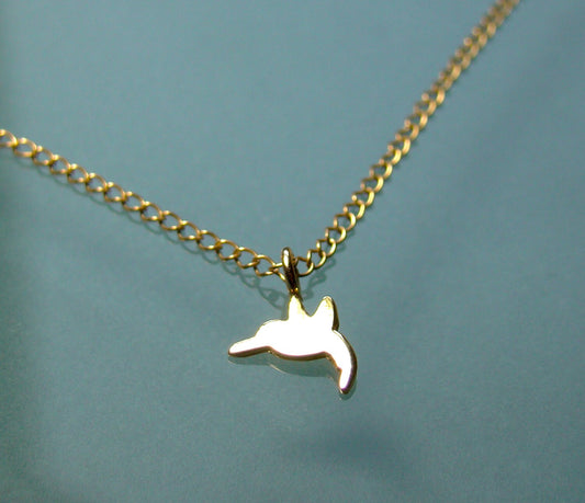 Dainty Hummingbird charm Necklace