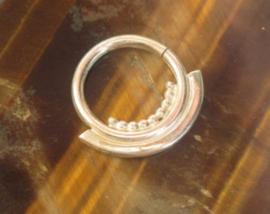 Tribal gold septum ring