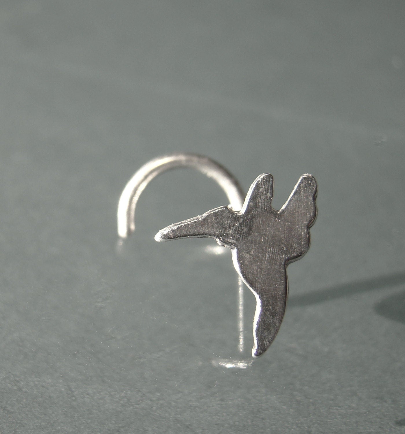 Silver stud earrings