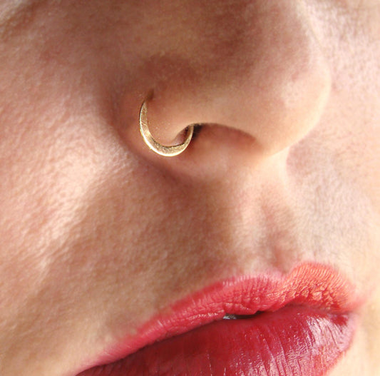 Gold nose ring