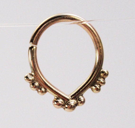 Gold septum ring