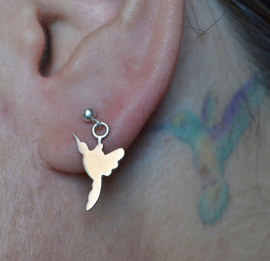 Dangle Hummingbird Earrings