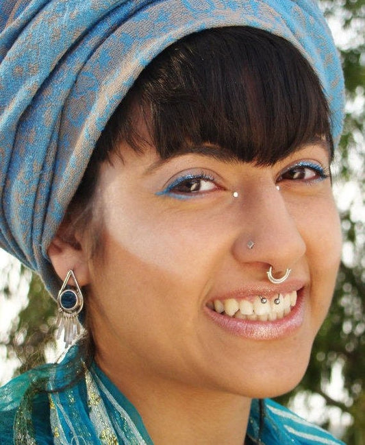 Tribal Silver septum ring