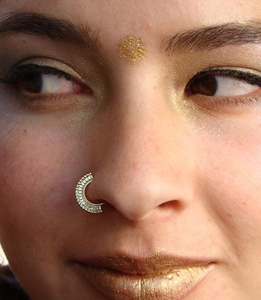 Lakshmi- gold Tribal nose ring