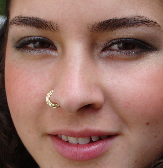 Indian gold nose ring