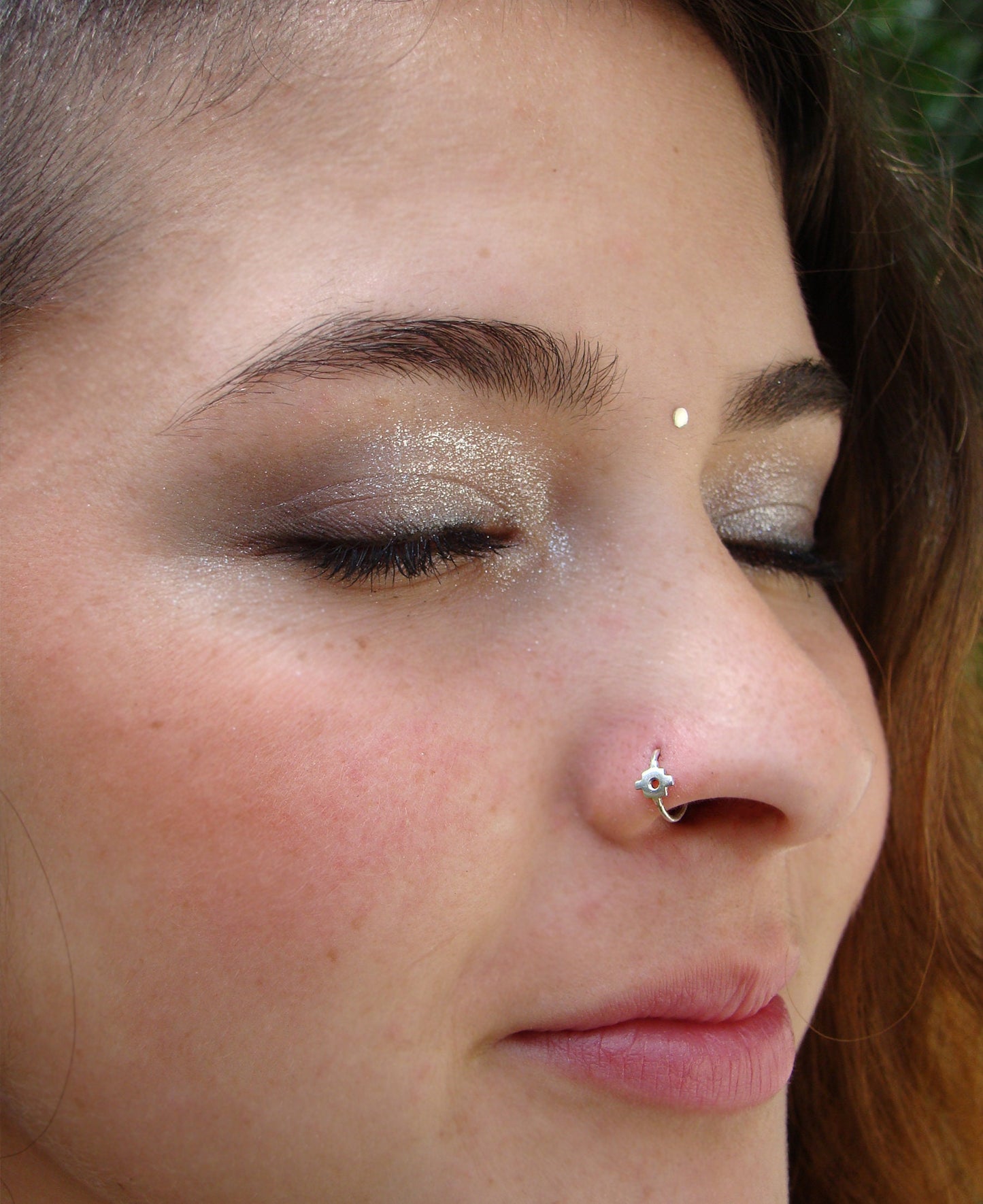 Tribal nose ring, Chakana