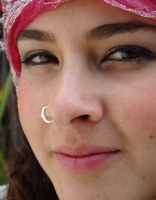 Ishtar- Silver nose ring