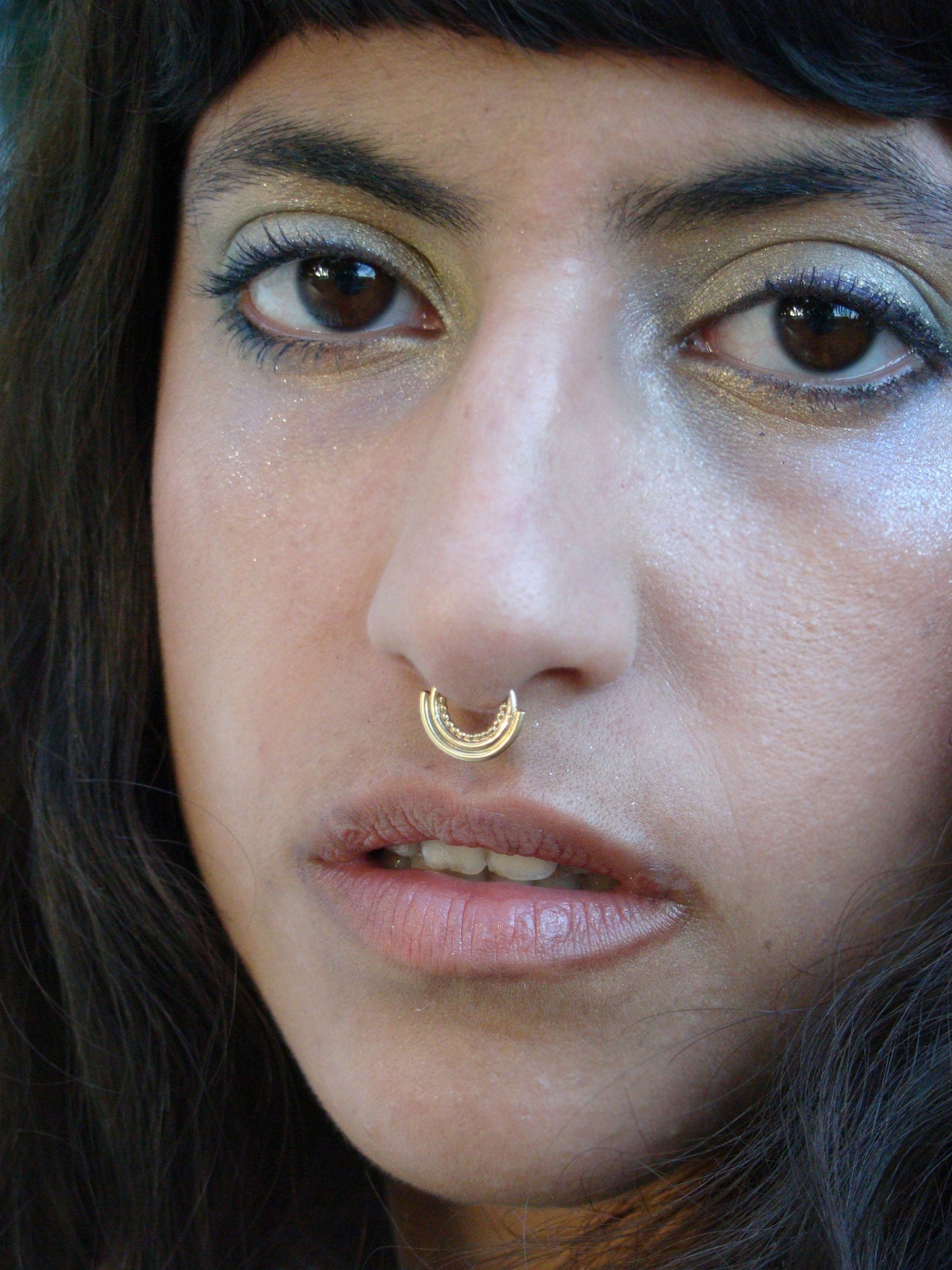 Tribal Gold nose ring