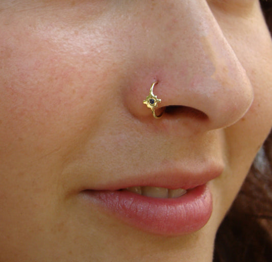 Sapphire nose ring