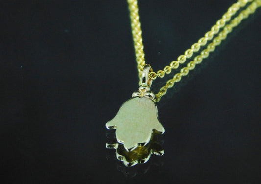 Hamsa gold necklace