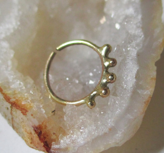 Boho helix ring