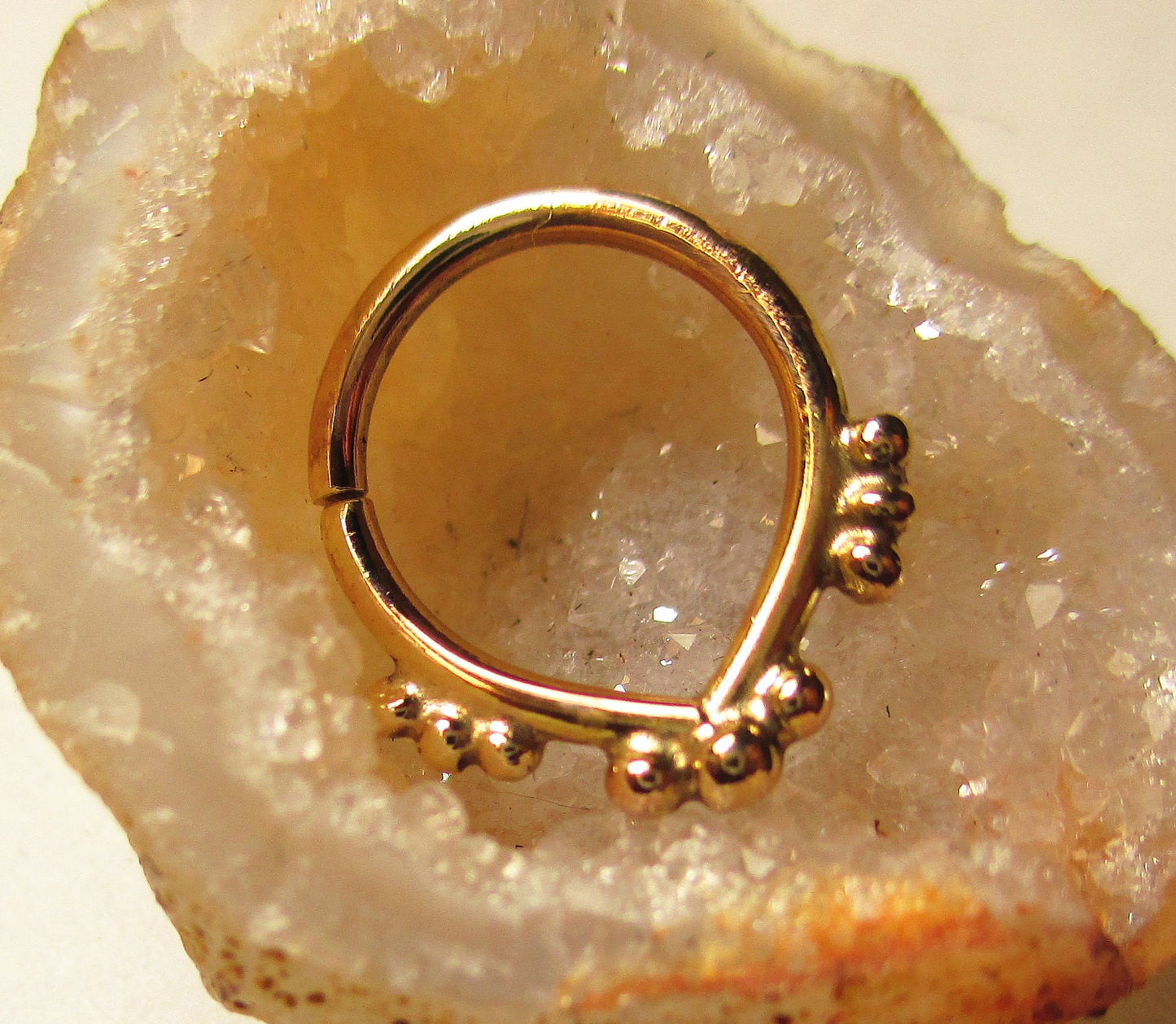 Gold septum ring