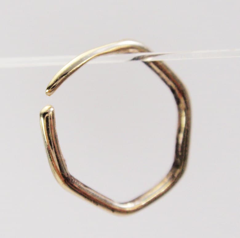 Gold nose hoop