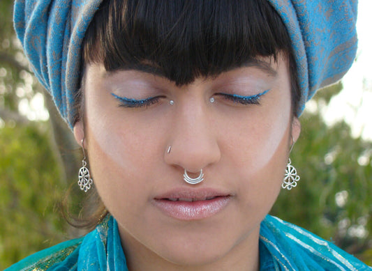 Tribal Sterling Silver nose jewelry