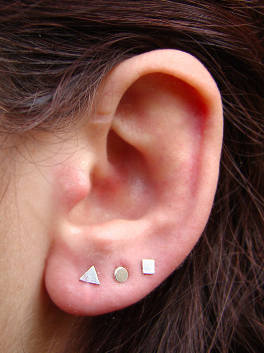 geometric nose studs